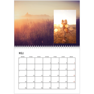Fotokalender A4 dobbelt (30 x 40 cm) — Tilbage til naturen [kalender forside]