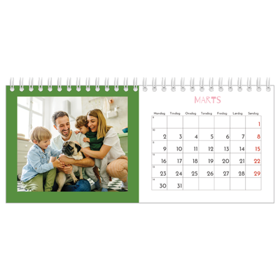Bordkalendere — Farverig kalender [Marts]
