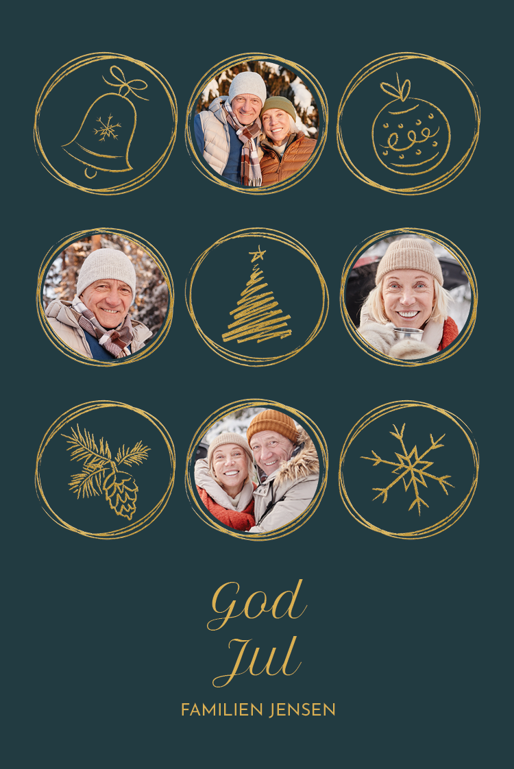 Kort — Julecirkler mørk