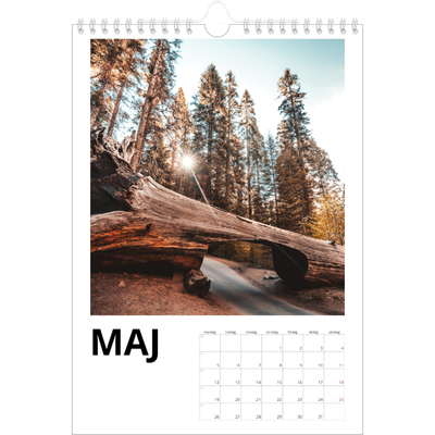 Fotokalender A4 (20 x 30 cm) — White space [kalender forside]