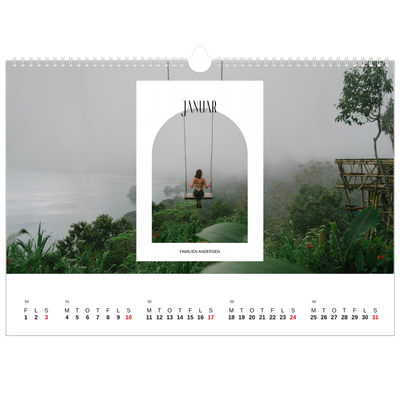 A3 Foto Kalender — Den åbne bue [Januar]