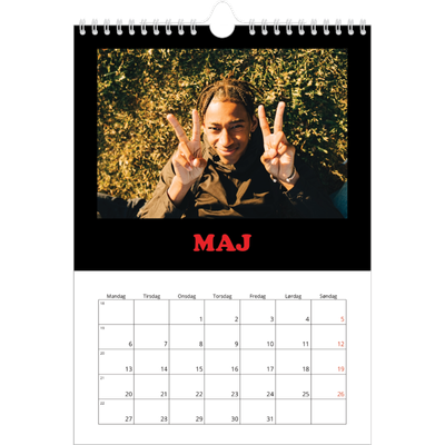 Fotokalender A4 (20 x 30 cm) — Sjov type [kalender forside]