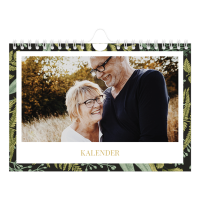 A5 Foto Kalender — Blomstret tapet [kalender forside]