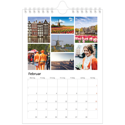 A5 Foto Kalender — Billedgitter [Februar]
