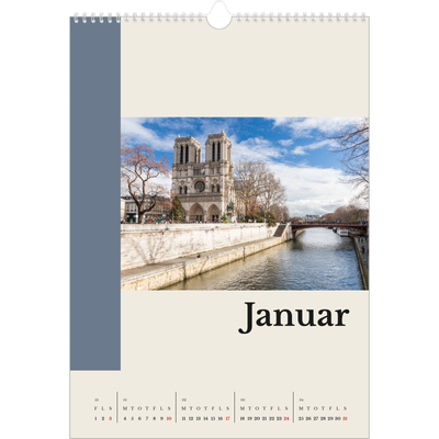 Årskalender A3 — Verdens seværdigheder [Januar]