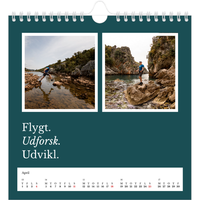 Årskalender kvadratisk — Redaktionel Jord [April]