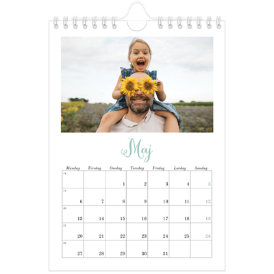 A5 Foto Kalender — Hej verden [kalender forside]