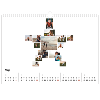 A3 Foto Kalender — Collage shapes [kalender forside]