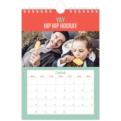 A5 Foto Kalender — Lys og smuk [Februar]