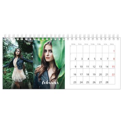 Bordkalendere — Simpel skrift [Februar]