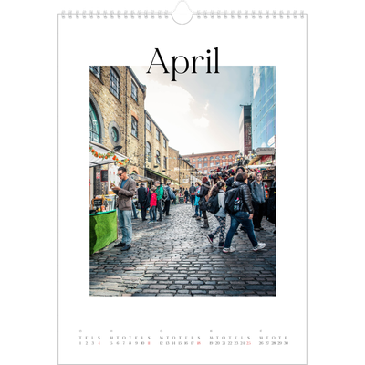 Årskalender A3 — Min rejseskildring [April]