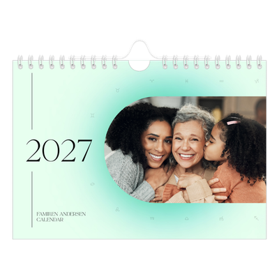 A5 Foto Kalender — Astrologi gradient [kalender forside]
