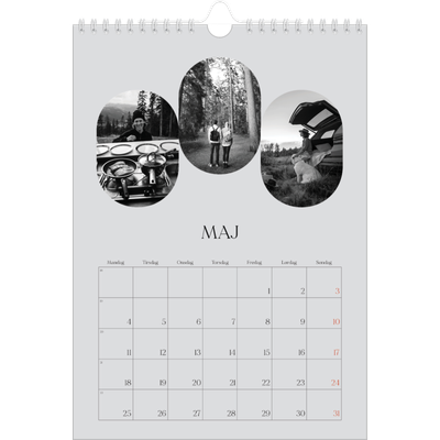 Fotokalender A4 (20 x 30 cm) — Den åbne vej [kalender forside]