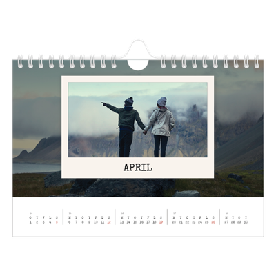 A5 Foto Kalender — Portrætudgaven [April]