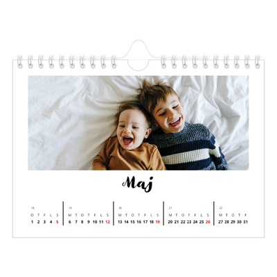 A5 Foto Kalender — Håndskrevet [kalender forside]