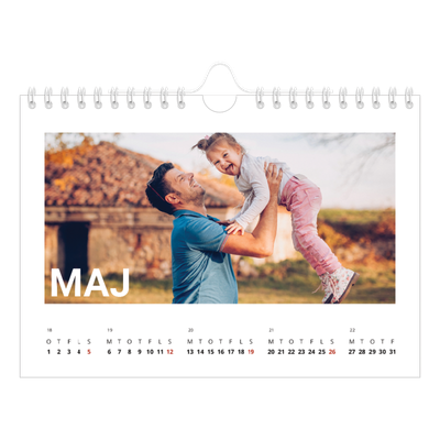 A5 Foto Kalender — Stor måned [kalender forside]
