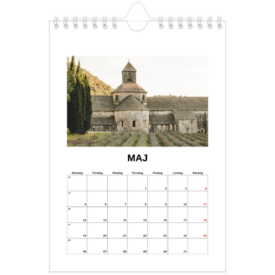 A5 Foto Kalender — Simpelt billede [kalender forside]