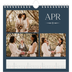 Årskalender kvadratisk — Skifer & seriffer [April]