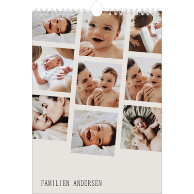 Fotokalender A4 (20 x 30 cm) — Dynamiske billeder [kalender forside]