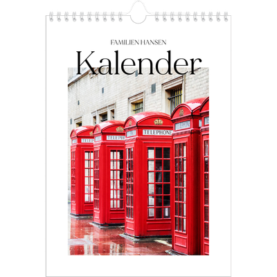 Fotokalender A4 (20 x 30 cm) — Min rejseskildring [kalender forside]
