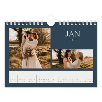 A5 Landskab Fotokalender — Skifer & seriffer