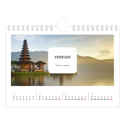 A5 Foto Kalender — Den fulle historie [Februar]