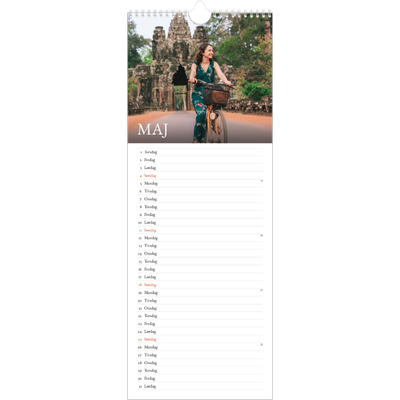 Køkkenkalender  — Simpel serif [kalender forside]