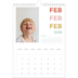 Fotokalender A4 (20 x 30 cm) — Farverige fonter [Februar]