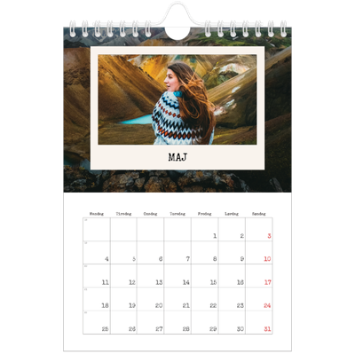 A5 Foto Kalender — Portrætudgaven [kalender forside]