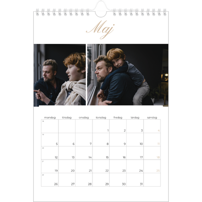 Fotokalender A4 (20 x 30 cm) — Fotolister [kalender forside]