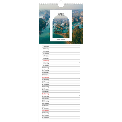 Køkkenkalender  — Den åbne bue [Marts]