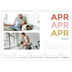 A3 Foto Kalender — Farverige fonter [April]