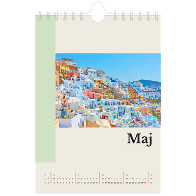 A5 Foto Kalender — Verdens seværdigheder [Maj]