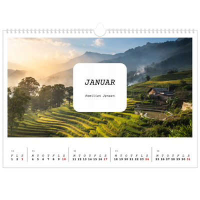 A3 Foto Kalender — Den fulle historie [Januar]