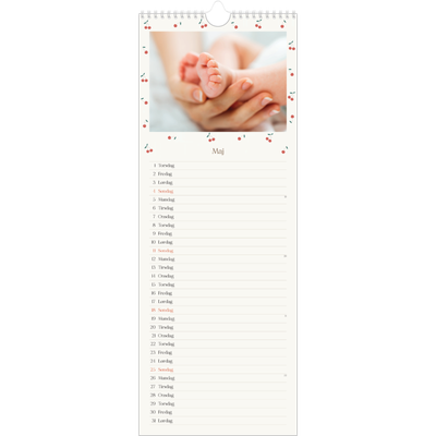 Køkkenkalender  — Kirsebærlykke [kalender forside]