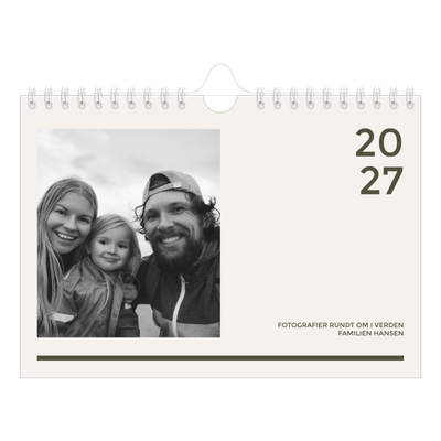 A5 Foto Kalender — Moderne og dristig [kalender forside]