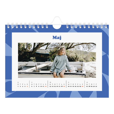 A5 Foto Kalender — Farveglad mønster [kalender forside]
