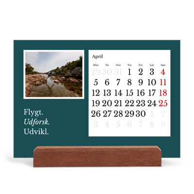 Staffeli kalender - liggende  — Redaktionel Jord [April]