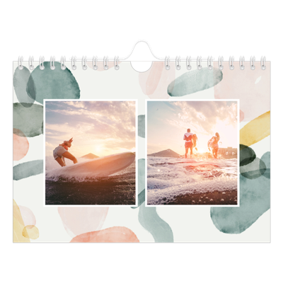 A5 Foto Kalender — Akvarelspot [kalender forside]