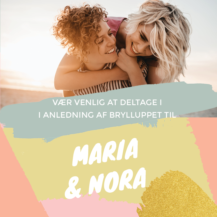 Invitationer — Brushstrokes