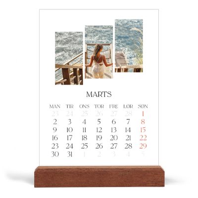 Staffeli kalender - stående  — Rejsemosaikker [Marts]