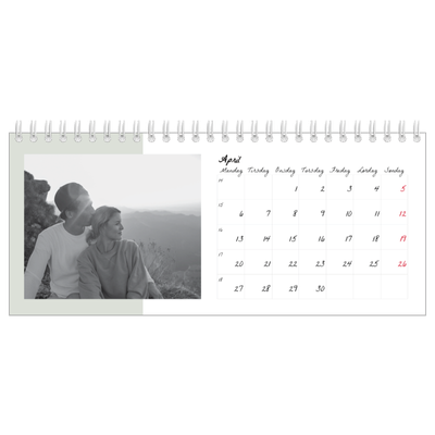 Bordkalendere — Farverige rammer [April]