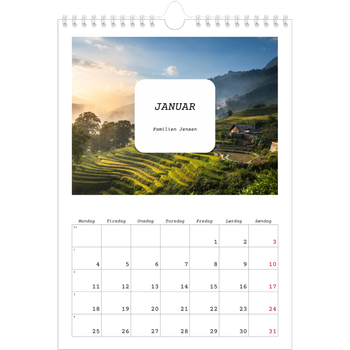 Fotokalender A4 — Den fulle historie