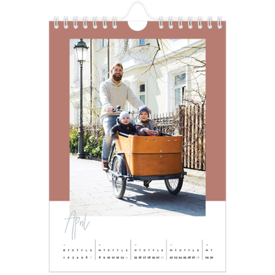 A5 Foto Kalender — Jordiske rammer [April]