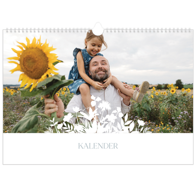 A3 Foto Kalender — Blomstmotiv [kalender forside]