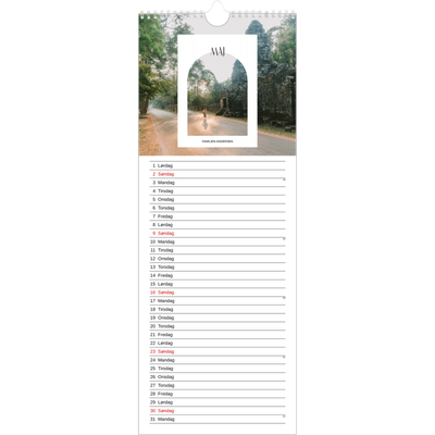 Køkkenkalender  — Den åbne bue [Maj]