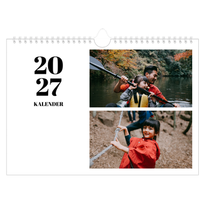 Fotokalender A4 — Serif og øjeblikke [kalender forside]