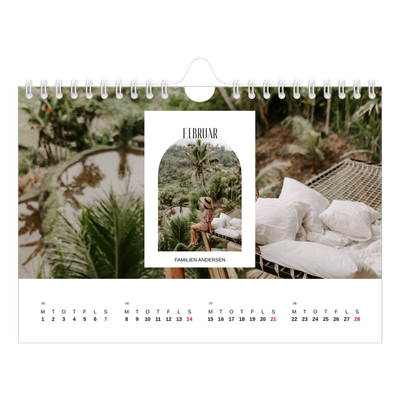 A5 Foto Kalender — Den åbne bue [Februar]