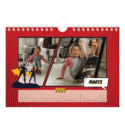 A5 Foto Kalender — Tegneserie [Marts]