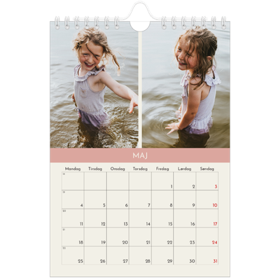 A5 Foto Kalender — Pastel kapitler [kalender forside]